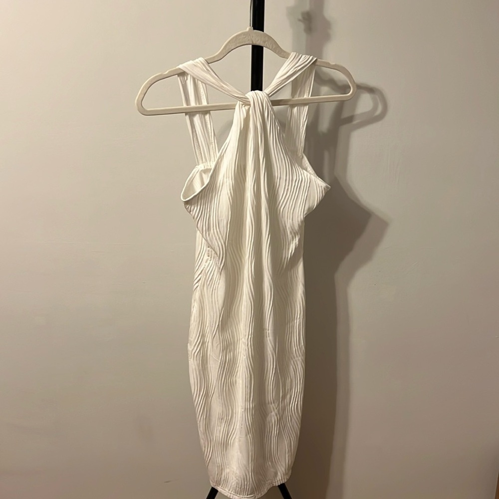 White Keyhole Dress